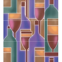 Панно Карминьяно матовый 45x40x0,8 (3 части)