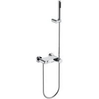 Смеситель для ванны Boheme Stick Linea 123-CRCR.3 с душевым гарнитуром, хром