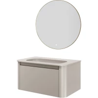 Комплект мебели Armadi Art Voi Cashmere 782-080-C + 786-080-C без отв. + 545-80-G 82 см, подвесной, кашемир матовый