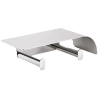 Держатель туалетной бумаги двойной с полкой Bemeta Organic 157112161