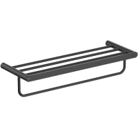 Полка для полотенец Aquatek Лира AQ4415MB 62,8 см, черный матовый