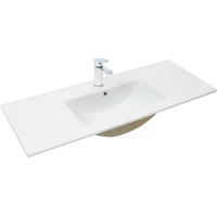 Раковина WeltWasser Deilbach 7517-100 10000005586 101,5x39,5 см, накладная, белый