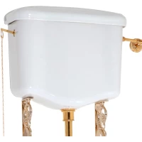 Бачок для унитаза высокий с отверстием для цепочки Migliore Bella 20614 белый