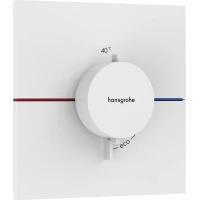 Термостат для душа Hansgrohe ShowerSelect Comfort E 15574700 встраиваемый, белый матовый