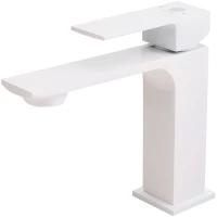 Смеситель для раковины без донного клапана Orange Lutz M04-021w