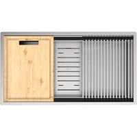 Кухонная мойка Lemark Tabaga 820 9937133 82x44 см, нержавеющая сталь