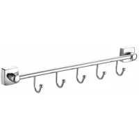 Планка с крючками Fora Keiz K005 для ванны, хром
