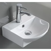 Раковина CeramaLux 78014B 35x35,5 см, подвесная, белый