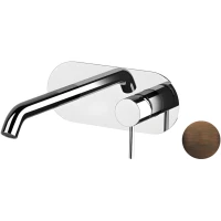 Смеситель для раковины Remer X Style X15LWBBR встраиваемый, без донного клапана, бронза масляная