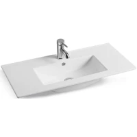 Раковина CeramaLux YJ-803-90 90,5x39,5 см, накладная, белый