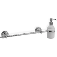 Полотенцедержатель с дозатором для жидкого мыла Stil Haus Giunone G69D(08) 50 см, хром