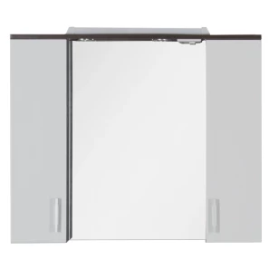 Изображение товара зеркальный шкаф 90x74,6 см венге/белый aquanet тиана 00172399