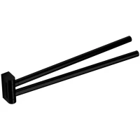 Полотенцедержатель Colombo Design Mini B4012.NM 34 см, поворотный, двойной, черный матовый