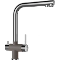 Смеситель для кухни с подключением к фильтру Schock Vitus нержавеющая сталь/серебристый камень 710610