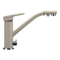 Смеситель для кухни с подключением к фильтру Ulgran бежевый U-010-328