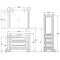 Комплект мебели белый серебряная патина 103 см Opadiris Оникс ONIX100KOMAG - 2