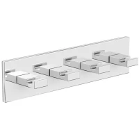 Планка с крючками на клейкой основе Langberger Molveno 71134 для ванны, хром