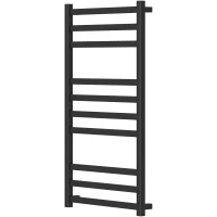 Полотенцесушитель электрический Point Меркурий П10 PN83850B 1000x530, диммер правый, черный матовый