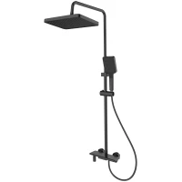 Душевая система Splenka S52.24.06 320x210 мм, со смесителем, черный матовый