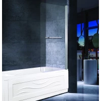 Шторка для ванны 80 см прозрачное стекло Esbano ES-1480