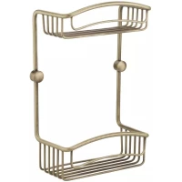 Полка для ванной Migliore 22026 21,2 см, двойная, бронза