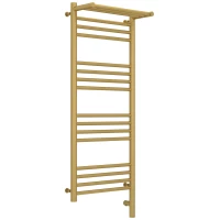 Полотенцесушитель электрический 1000x400 золотой матовый МЭМ правый Сунержа Богема с полкой 3.0 032-5807-1040