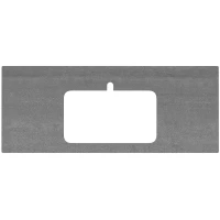 Столешница 117 см серый матовый для раковин встраиваемых сверху Kerama Marazzi Plaza Next Про Дабл PL2.DD500600R\120