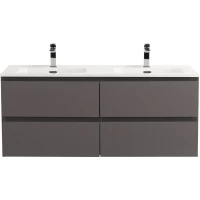 Тумба под раковину BelBagno Kraft KRAFT-1200-4C-SO-GSO 120 см, подвесная, темно-серый матовый