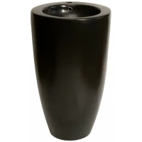 Раковина CeramaLux B133MB 50x50 см, напольная, черный матовый