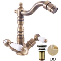 Смеситель для биде с донным клапаном Rav Slezak Morava Retro MK521.5/9Z