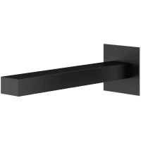 Излив для ванны Plumberia Selection TAG SPQ0258NO 200 мм, черный матовый