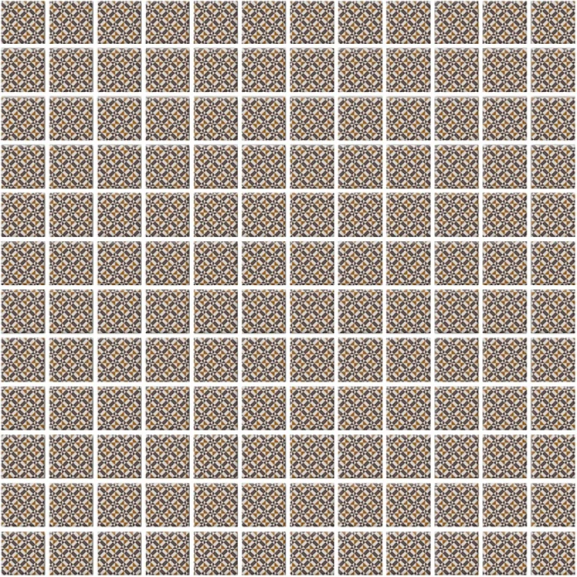 Мозаика 20104 Кастелло орнамент бежевый 29,8x29,8
