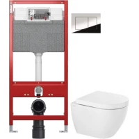 Комплект подвесной унитаз Sanindusa Sanibold 137034004 + 2373100 + система инсталляции TECE 9300302 + 9240401