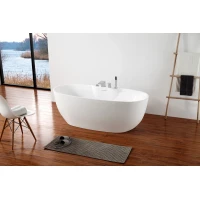 Акриловая ванна Abber AB9323 170x80 см, отдельностоящая, белый