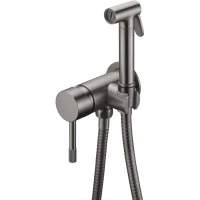 Гигиенический душ Boheme Uno 467-GM со смесителем, графит матовый