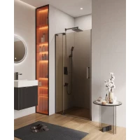 Душевая дверь Cezares Slider SLIDER-B-1-100/110-BR-GM 100-110 см, профиль оружейная сталь матовый, стекло бронза