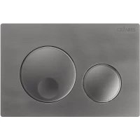 Кнопка смыва Cezares Relax RELAX-BTN-GM для инсталляции, оружейная сталь матовый