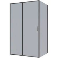 Душевой уголок Mario RIO1412090B4 120x90 см, профиль черный матовый, стекло тонированное