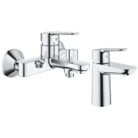 Комплект смесителей Grohe BauEdge 23605000 + 23330000