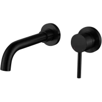 Смеситель для раковины Berges Ventas R 076012 встраиваемый, черный матовый