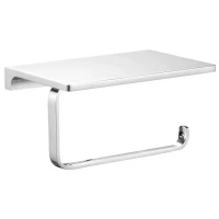 Держатель туалетной бумаги Rav Slezak Nil NLA0403 с полкой для телефона, хром