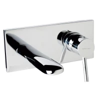 Смеситель для раковины Clever Caiman Elegance 98707 встраиваемый, без донного клапана, хром