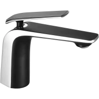 Смеситель для раковины Savol S-JD9101AH хром/черный матовый