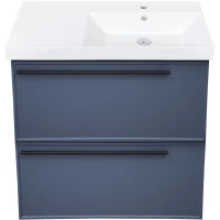 Тумба синий матовый 87,6 см La Fenice Elba Twin FNC-01-ELB-BG-90-2