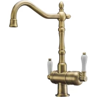 Смеситель для кухни Zorg ZR 326 YF BR с подключением к фильтру, бронза