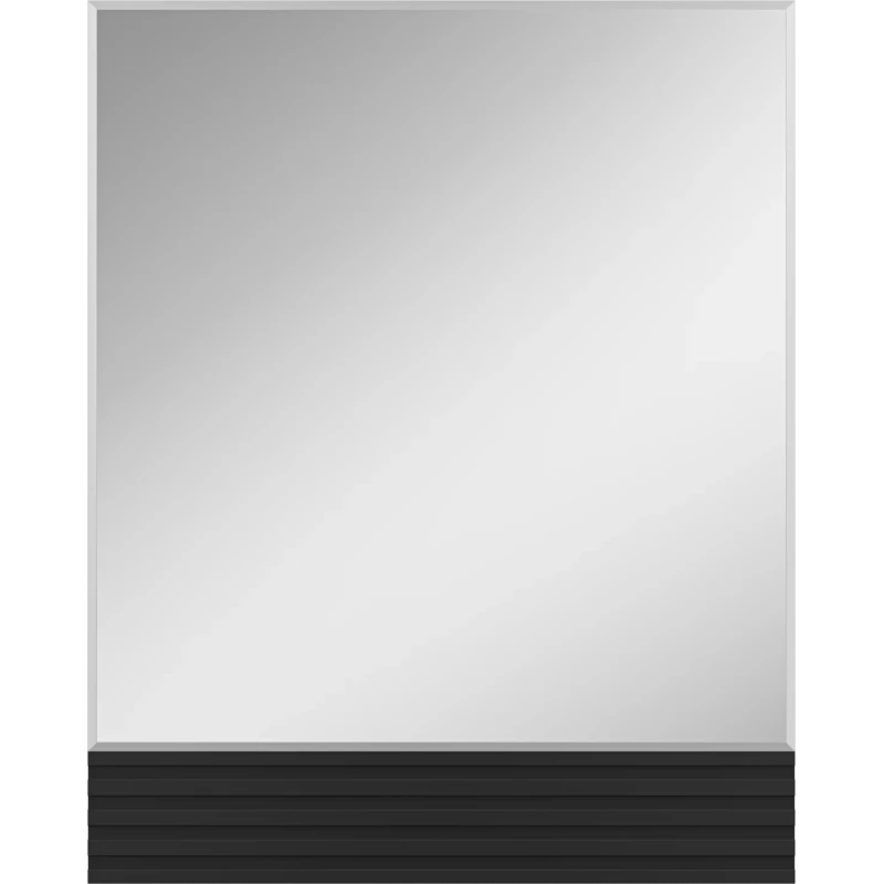 Зеркало Brevita Dakota DAK-02080 80x100 см, черный матовый/дуб галифакс