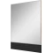 Зеркало Brevita Dakota DAK-02080 80x100 см, черный матовый/дуб галифакс - 2