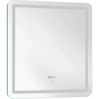 Зеркало Belux Стокгольм В 4810924277930 80x90 см, с LED-подсветкой, сенсорным выключателем, часами
