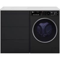 Тумба под раковину Brevita Grafit GRA-01060-013Я 58,5 см, напольная, над стиральной машиной, графит матовый