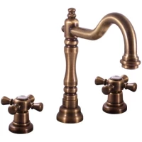 Смеситель для раковины с донным клапаном Rav Slezak Morava Retro MK332.5SM